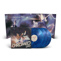 Chromeo - Chromeo Live Exclusive Triple Blue Marbled Vinyl Album in Tri-fold Sleeve LP Record