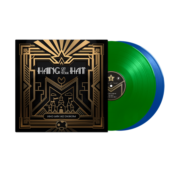 Hang on to Your Hat - Video Game Jazz Orchestra Exclusive Limited Edition Blue and Green Vinyl 2xLP Record