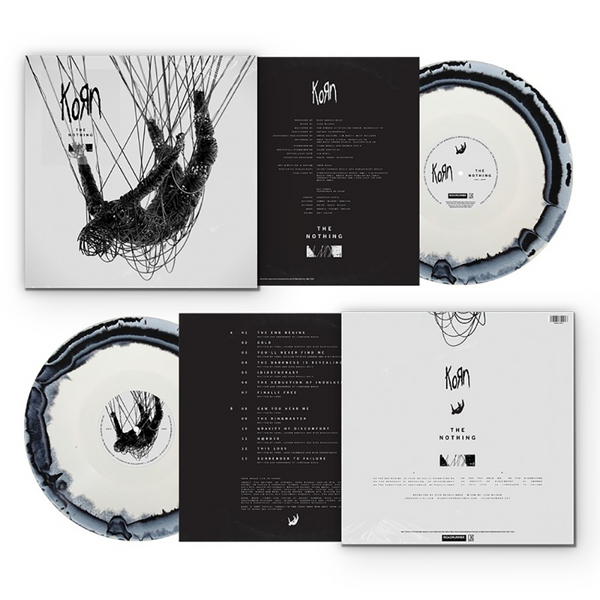 Korn - The Nothing Exclusive Limited Edition Black & White Marble Swirl Vinyl LP