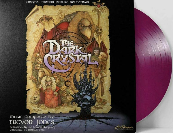 The Dark Crystal Original 1982 Vinyl Record Soundtrack LP Dark Purple W/ Smoke