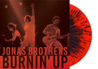 Jonas Brothers Burnin Up Exclusive Limited Orange & Black Splatter 10" Vinyl LP
