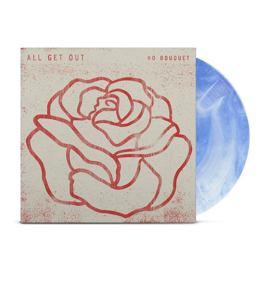 All Get Out - No Bouquet Exclusive Limited Edition White & Blue Mix Vinyl LP Record