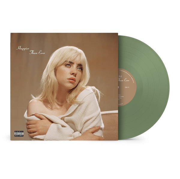 Billie Eilish - Happier Than Ever Exclusive Green Color LP Vinyl Limited Edition Record