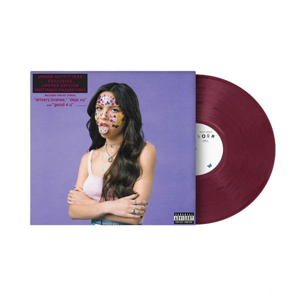 Olivia Rodrigo - Sour Exclusive Limited Edition Fruit Punch Colored Vinyl LP Record