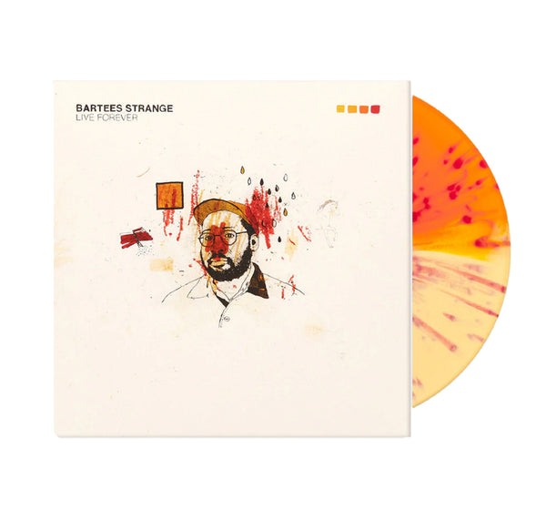 Bartees Strange - Live Forever Exclusive Limited Edition Orange & Yellow Split With Red Splatter Vinyl LP Record