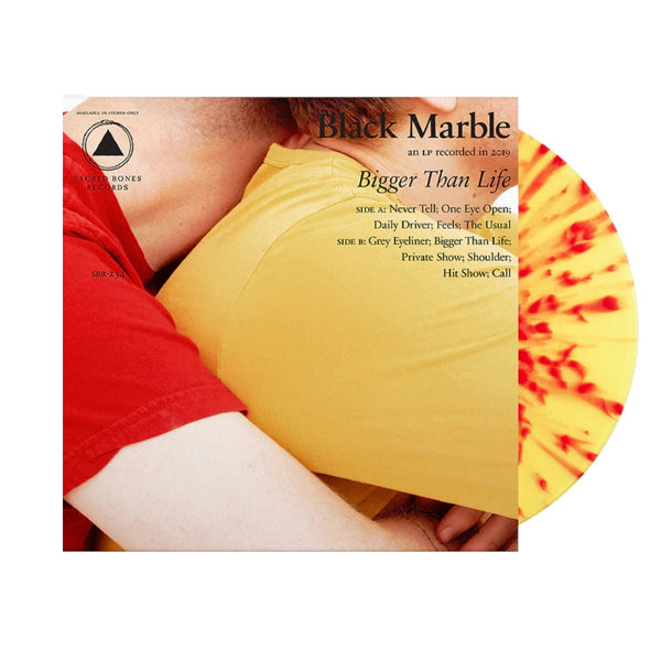 Black Marble - Bigger Than Life Exclusive Limited Edition Red & Yellow Swirl Color Vinyl LP Record