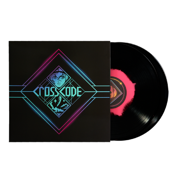 Deniz Akbulut ‎- Crosscode Original Game Soundtrack Black With Pink/Blue Color-In-Color Disc Vinyl 2x LP Record Video Game Music