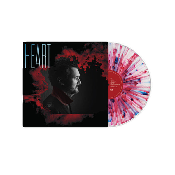 Eric Church - Heart Exclusive Red Blue with White Splatter Color Vinyl LP