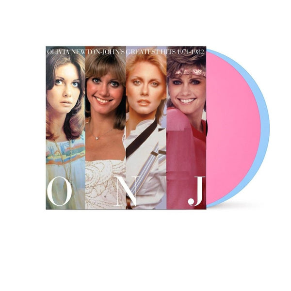Olivia Newton John's - Greatest Hits 1971-1982 Exclusive Limited Edition Pink Blue Color Vinyl LP Record