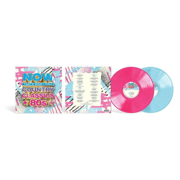 Now Country Classics - 80’s Exclusive Limited Edition Opaque Hot Pink and Opaque Baby Blue 2LP Vinyl