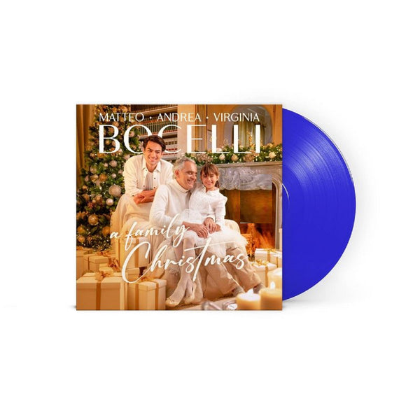 Andrea, Matteo, Virgina Bocelli - A Family Christmas Exclusive Limited Edition Blue Vinyl LP Record