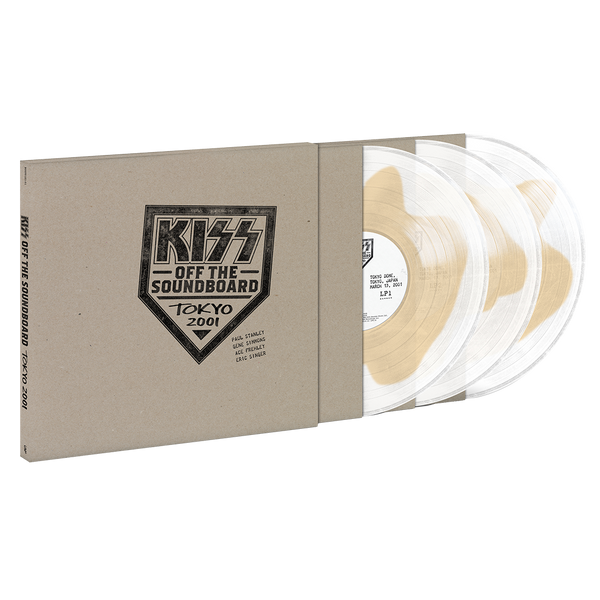 Kiss - Off The Soundboard: Tokyo 2001 Exclusive Limited Edition Crystal Bone Color 3x LP Vinyl Box Set