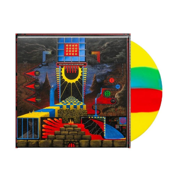 King Gizzard And The Lizard Wizard - Polygondwanaland Exclusive Limited Edition Yellow With Blue & Red Twist Vinyl LP