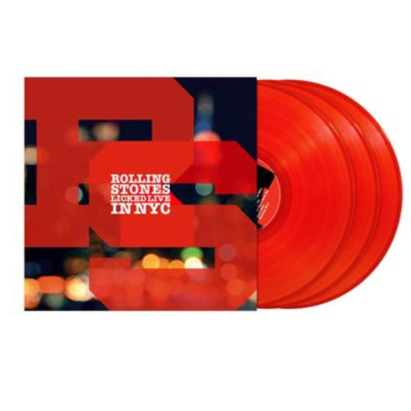 The Rolling Stones - Licked Live In NYC Exclusive Limited Edition Red Color Vinyl 3LP Record