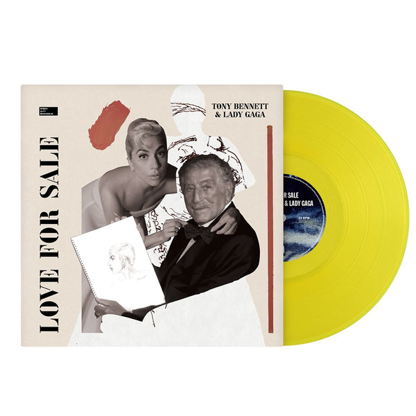 Lady Gaga & Tony Bennett - Love For Sale Exclusive Limited Edition Yellow Vinyl LP Record