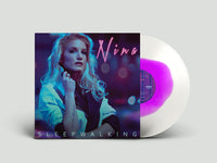 Nina - Sleepwalking 12" Heavy Duty Frosted Clear W/Violet Centre Vinyl
