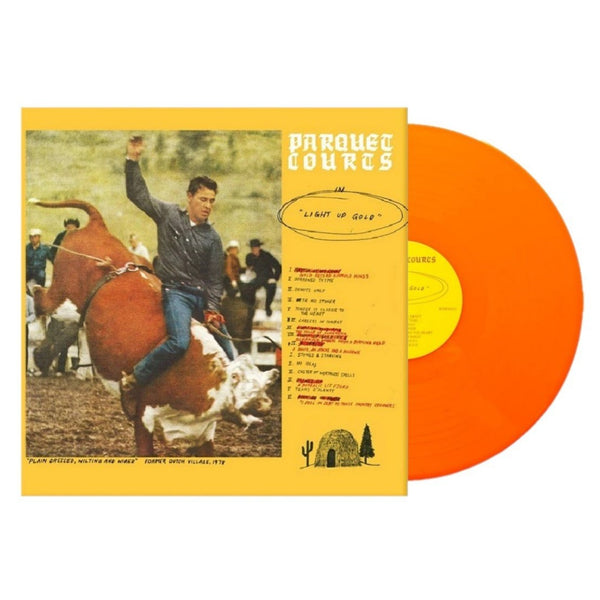 Parquet Courts - Light Up Gold Exclusive Limited Edition Neon Orange Vinyl Record LP #500