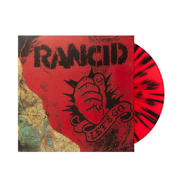Rancid - Let's Go Exclusive Limited Edition Red with Black Splatter Color Vinyl LP