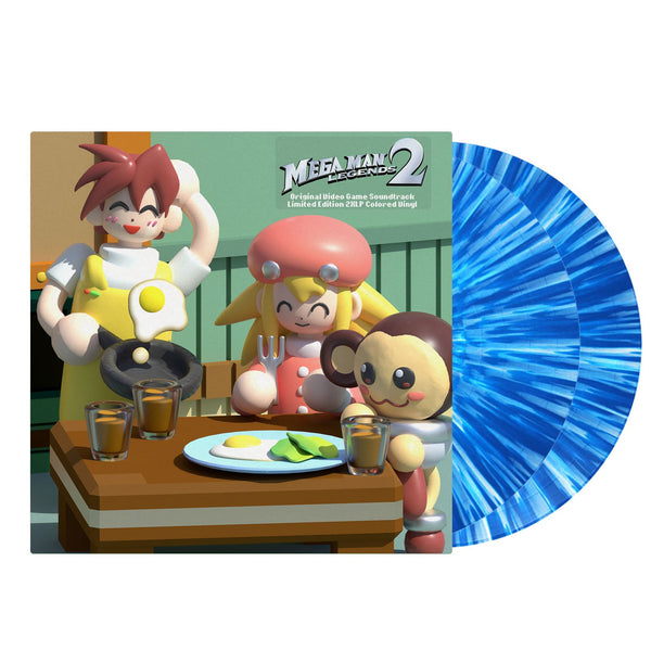 Mega Man Legends 2 - Original Video Game Soundtrack Exclusive Limited Edition Blue Splatter Vinyl LP Record