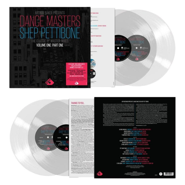 Arthur Baker Presents Dance Masters - The Shep Pettibone Master Mixes Exclusive Limited Edition Vol One Part One Clear Vinyl 2LP