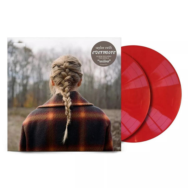 Taylor Swift - Evermore Exclusive Limited Edition Red Colored Vinyl 2LP Record