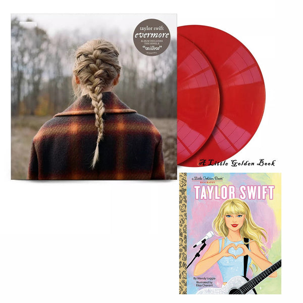 Taylor Swift Evermore Red Colored 2x LP Vinyl A Little Golden Book