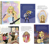 Taylor Swift - Folklore Exclusive Limited Edition Red Color Vinyl Album 2LP Record  And A Little Golden Book Biography Bundle Pack