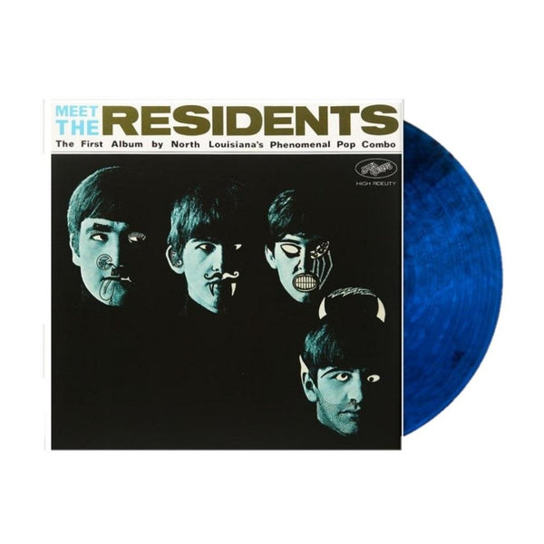 The Residents - Meet The Residents Exclusive Limited Edition Blue With Black Swirl Vinyl LP Record