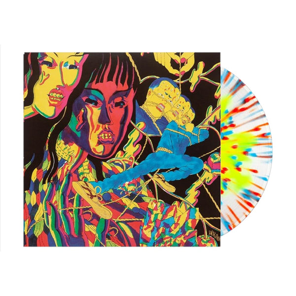 Thee Oh Sees - Drop Exclusive Neon Yellow In Clear With Blue & Red Splatter LP Limited Edition Record