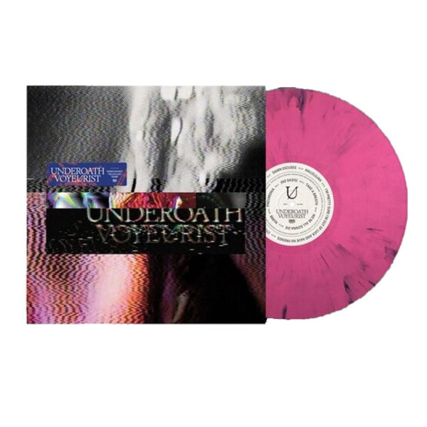 Underoath - Voyeurist Exclusive Limited Edition Pink Smoke Marble Vinyl LP