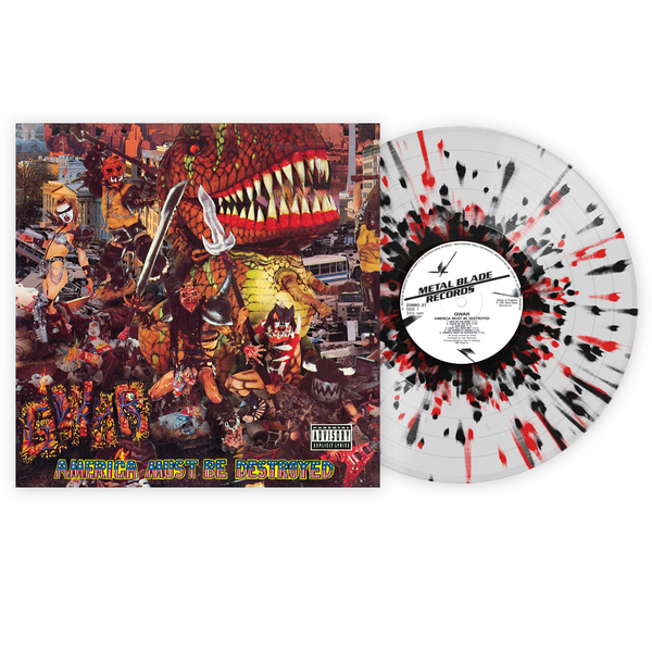 Gwar - America Must Be Destroyed Exclusive Red & Black Splatter with Clear Vinyl LP [VMP Anthology]
