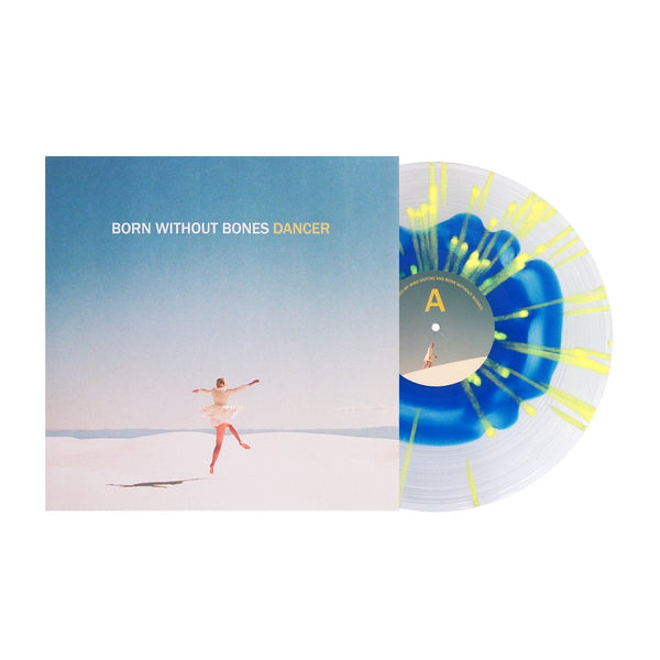 Born Without Bones - Dancer Exclusive Blue in Clear with White/Yellow Splatter Color Vinyl LP Limited Edition #250 Copies