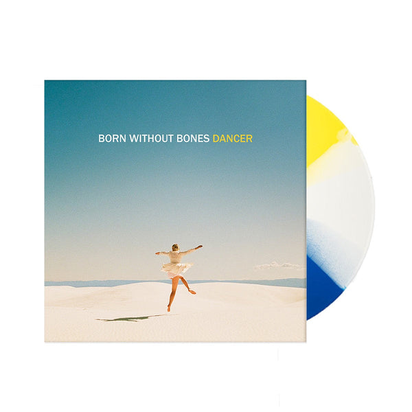 Born Without Bones - Dancer Exclusive White/Blue Jay/Yellow Twist Color Vinyl LP