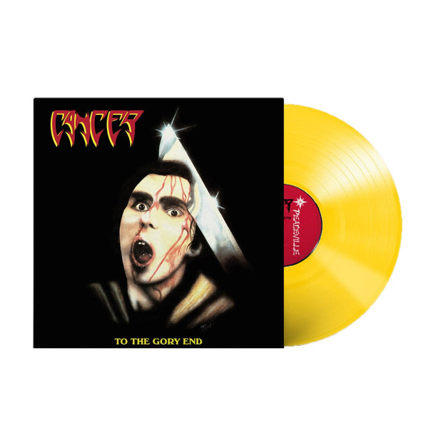 Cancer - To the Gory End Exclusive Limited Edition Transparent Yellow Color Vinyl LP Record