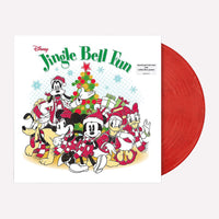 Disney Jingle Bell Fun Exclusive Limited Edition Translucent Red Color Vinyl LP + Collectible Poster
