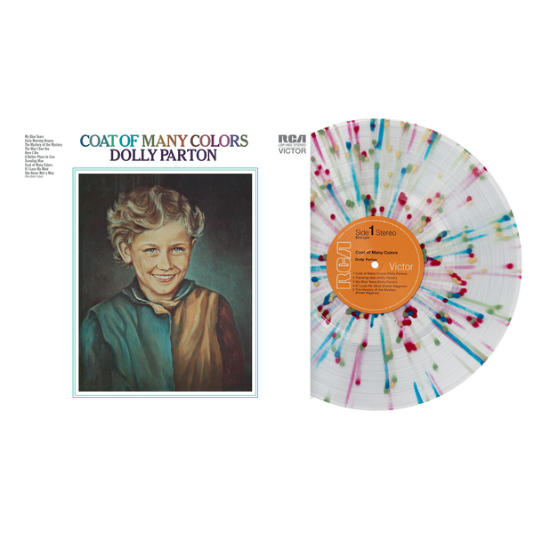 Dolly Parton - Coat of Many Colors Exclusive Club Edition Rainbow Splatter Vinyl LP