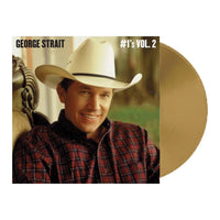 George Strait #1s Vol. 1 & Vol. 2 Exclusive Blue and Tan 2xLP Colored Vinyl Bundle