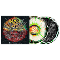 Less Than Jake - Silver Linings Exclusive Limited Edition Black/White with Neon Orange/Green Splatter Color Vinyl LP Record