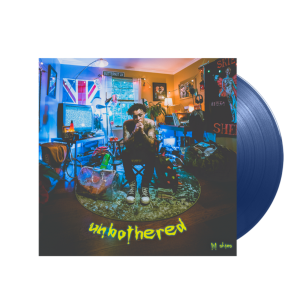 Lil Skies Unbothered - Exclusive Limited Edition Cobalt Blue Vinyl LP Record