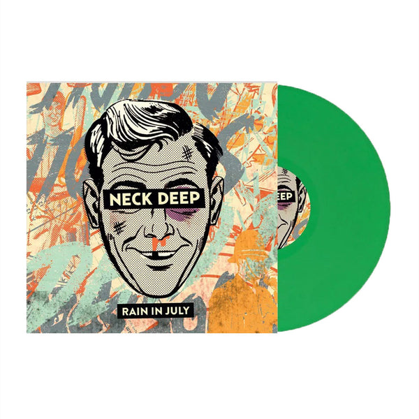 Neck Deep - Rain in July  Exclusive Grass Green Color Vinyl LP Record