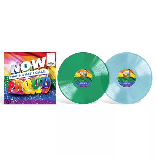 NOW That's What I Call Music! Proud Exclusive Limited Edition Translucent Emerald/Light Blue Color Vinyl 2x LP Record