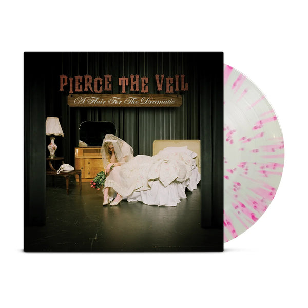 Pierce The Veil - A Flair For Dramatics Exclusive Limited Edition Cream W/ Pink Splatter Vinyl LP Record