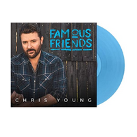 Chris Young - Famous Friends Exclusive Aqua Blue Colored Vinyl Limited Edition LP