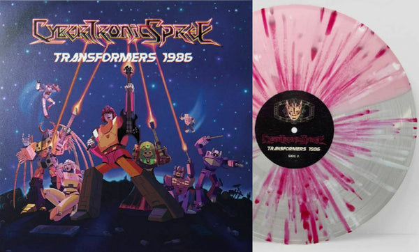 Cybertronic Spree Transformers 1986 Exploding Energon Pink Splatter Vinyl LP