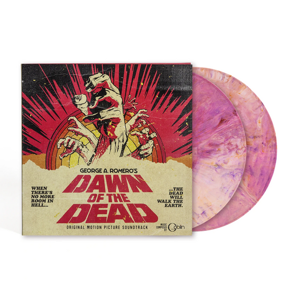 Goblin ‎– George A Romeros Dawn Of The Dead Sunrise Pink Swirl 2x Vinyl LP 180G