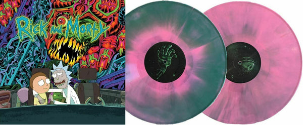 The Rick and Morty Soundtrack Exclusive Limited Edition Dark Green Pink Vinyl LP