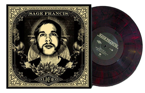 Sage Francis ‎– Li(f)e Life Exclusive EXTREMELY RARE Dark Red Vinyl 2LP Gatefold (SIGNED)