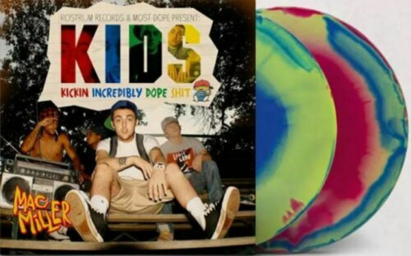 Mac Miller - KIDS Exclusive Limited Edition Red Blue Green Swirl Vinyl 2LP