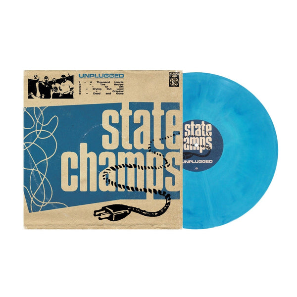 State Champs - Unplugged Exclusive Blue/Bone Galax Color Vinyl LP Limited Edition #1500 Copies