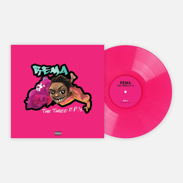 Rema - The Three EPs Exclusive Club Edition Neon Pink Colored Vinyl LP Record